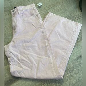 *NWT* GAP High Rise Wide-Leg Denim in Light Pink - 6